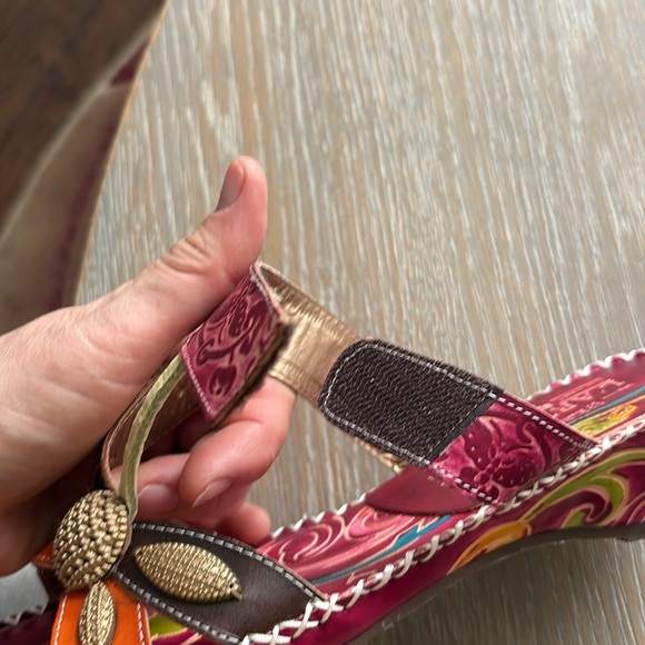 L’Artiste by spring step  Floral Slide Sandals, size 39, new - Picture 8 of 8